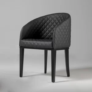 Poltrona Shell Matelassê Black